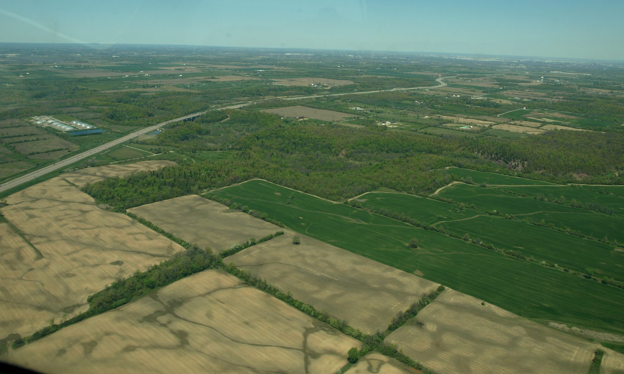 منظر أريالي للأراضي الرطبة في غلينورشي