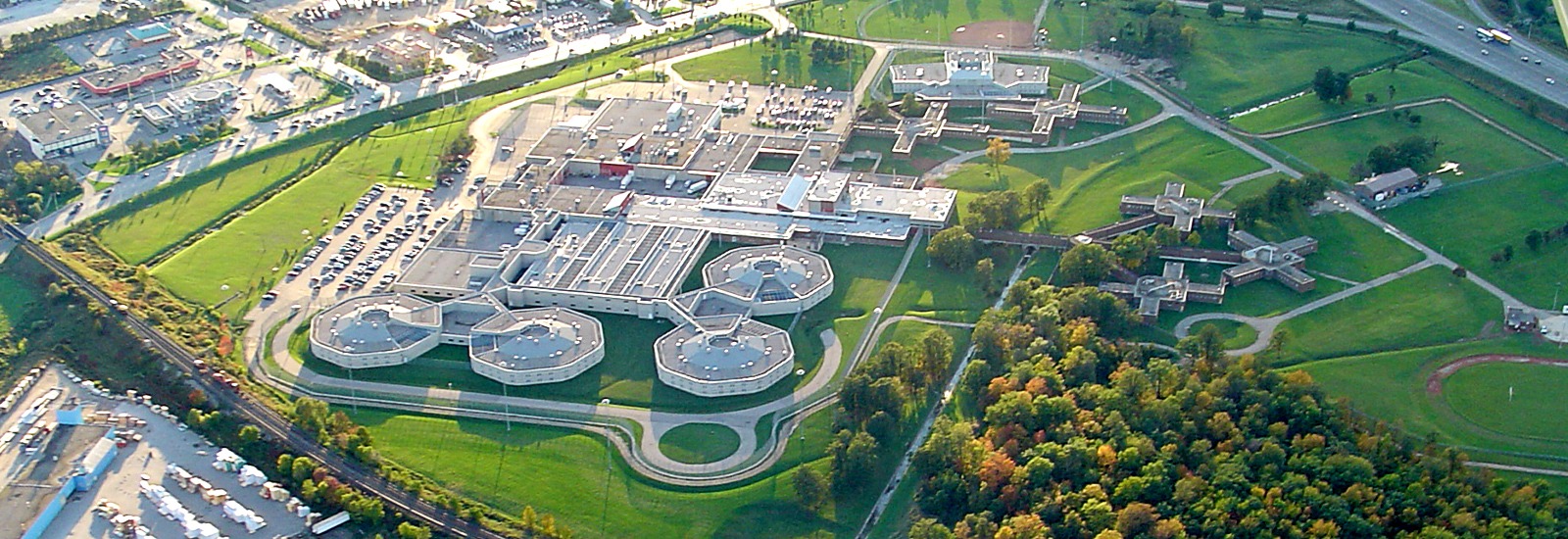 Aerial view of the maplehurst correctional facility