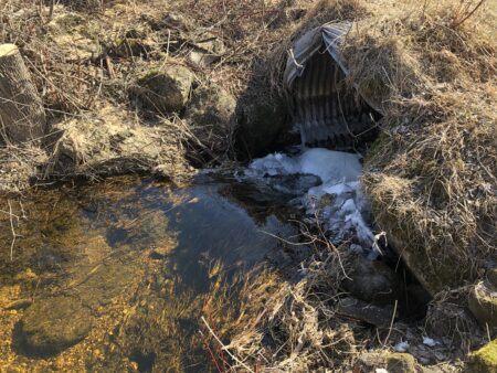 Culvert in need of repair, barrier to fish passage 