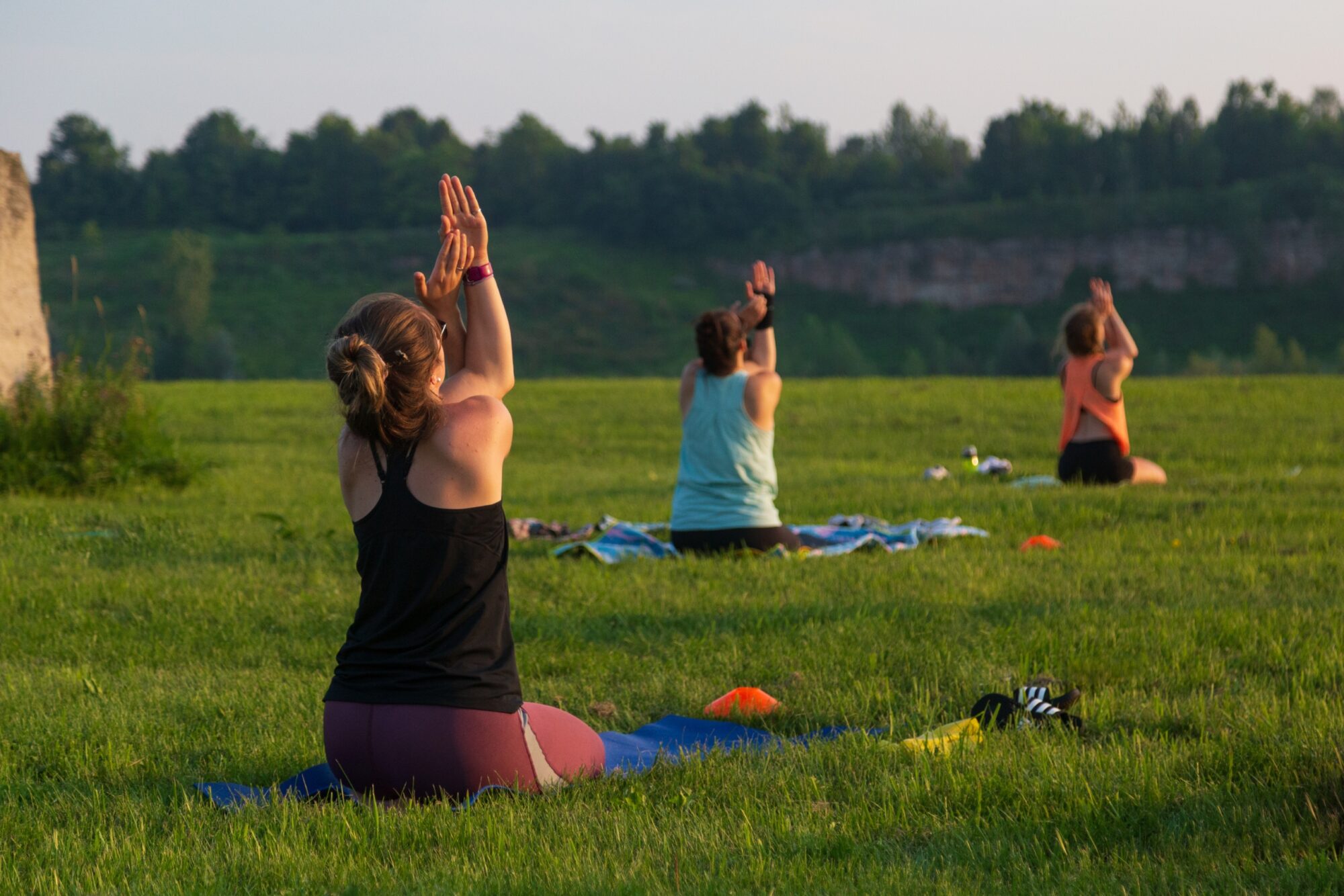 Evening yoga at Area 8